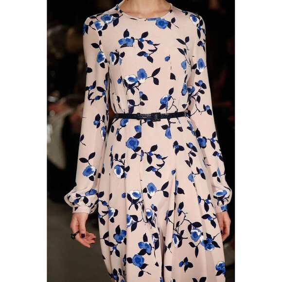 NWOT RUNWAY. Oscar de la Renta Silk Knee-Length Dress Size: XL | US 12 - Picture 6 of 11